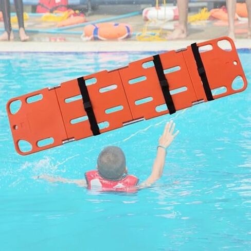 Lifeguard Spine Board Stretcher - Durable Plastic Water Rescue Backboard, 350Lb Capacity, Essential Emergency Lifesaving Equipment in Saudi Arabia