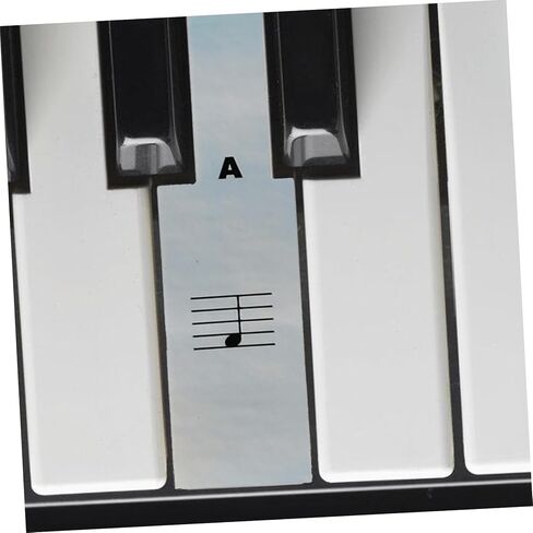 BESPORTBLE 2Sets Transparent Piano Keyboard Stickers for Key Electronic Organs Easy to Paste Decals for Beginners Non Fading Design for Piano Learners in Kuwait