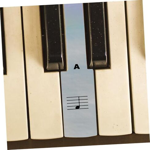 BESPORTBLE 2Sets Transparent Piano Keyboard Stickers for Key Electronic Organs Easy to Paste Decals for Beginners Non Fading Design for Piano Learners in Kuwait