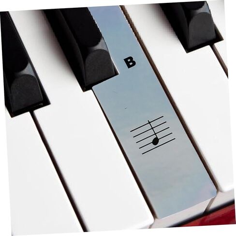 BESPORTBLE 2Sets Transparent Piano Keyboard Stickers for Key Electronic Organs Easy to Paste Decals for Beginners Non Fading Design for Piano Learners in Kuwait