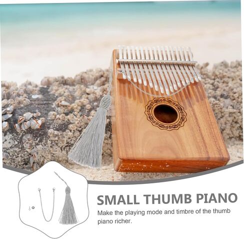 Toyvian 1Set Key Tremolo Chain for Thumb Piano Durable Kalimba Accessory Easy to Install Lightweight and Compact Design for Music Lovers in Saudi Arabia