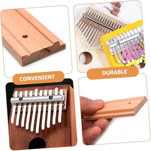 VANZACK 2 قطعة استبدال جسر البيانو الإبهام، جسر كاليمبا من الخشب الطبيعي المتين لمشاريع DIY، لمسة نهائية ناعمة، ملحقات عالية الجودة لعشاق الموسيقى in Kuwait