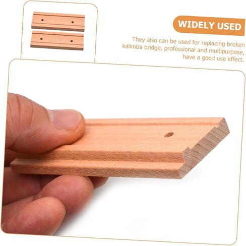 VANZACK 2 قطعة استبدال جسر البيانو الإبهام، جسر كاليمبا من الخشب الطبيعي المتين لمشاريع DIY، لمسة نهائية ناعمة، ملحقات عالية الجودة لعشاق الموسيقى in Kuwait