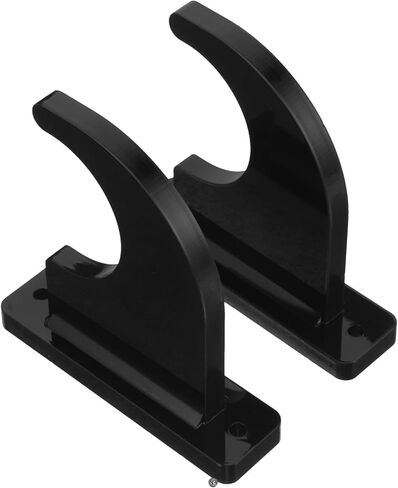 Luxshiny 2pcs Guitar and Skateboard Wall Mount Display Stands Black Acrylic Wall Holder Rack for Musical Instruments and Sports Equipment Storage in Saudi Arabia