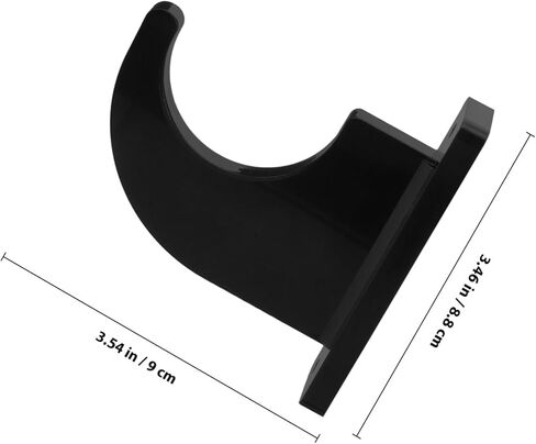 Luxshiny 2pcs Guitar and Skateboard Wall Mount Display Stands Black Acrylic Wall Holder Rack for Musical Instruments and Sports Equipment Storage in Saudi Arabia