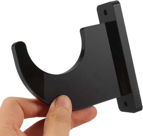Luxshiny 2pcs Guitar and Skateboard Wall Mount Display Stands Black Acrylic Wall Holder Rack for Musical Instruments and Sports Equipment Storage in Saudi Arabia
