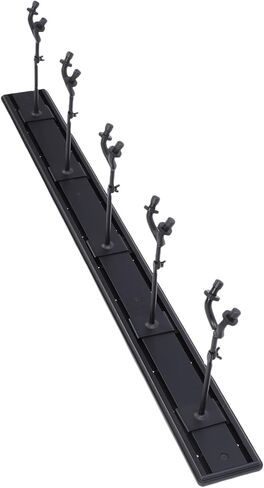 Fabater Guitar Wall Mount, 5 Adjustable Hooks 270 Degree Rotation Space Saving Multi Guitar Stand, Rack with Aluminum Rail for Acoustic Electric Bass Ukulele in Saudi Arabia