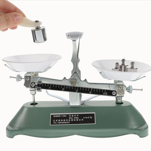 Portable Three-Rod Laboratory Balance Scale with Weights and Tweezers Capacity Scientific Scale for Physics Chemistry Experiments and Classroom Teaching Tools in Saudi Arabia