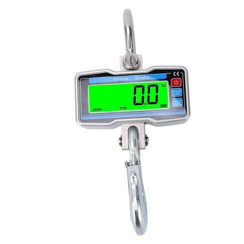 Fockety Digital Crane Scale, 2000kg 4400lbs Industrial Hanging Scale LCD Display Crane 0.8 Inch 5 Digit Mini with Hooks for Farm Fishing Outdoor in Saudi Arabia