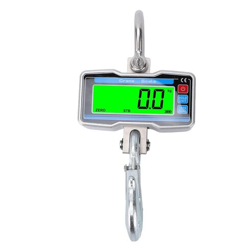Fockety Digital Crane Scale, 2000kg 4400lbs Industrial Hanging Scale LCD Display Crane 0.8 Inch 5 Digit Mini with Hooks for Farm Fishing Outdoor in Saudi Arabia
