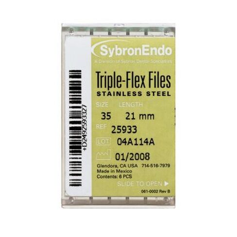 Kerr Dental 25929 Triple Flex Endodontic Files #15 21mm 6/Pk in Kuwait