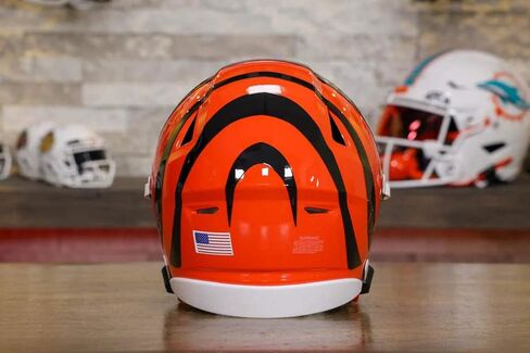Bengals Mid-Size SpeedFlex Helmet - with Free USA Flag Decal - Green Gridiron in Kuwait