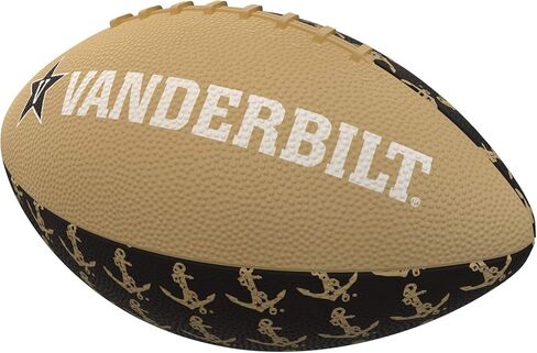 Logo Brands Vanderbilt Repeating Mini-Size Rubber Football in Kuwait