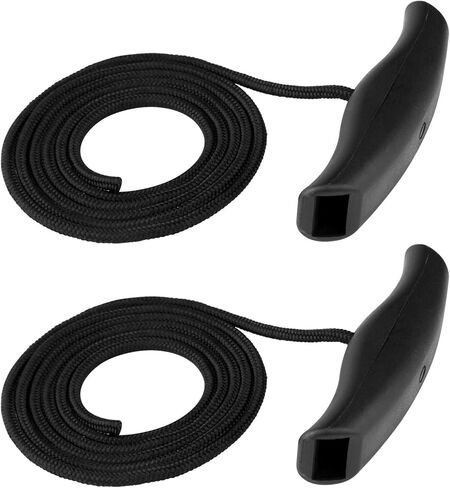 2pcs MKA-45 Trolling Motor Rope Handle Replacement for Minn Kota Maxxum & Edge, Heavy-Duty Nylon Lift & Release Rope with Ergonomic Handle (Black) in Kuwait
