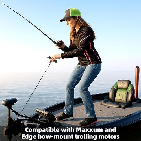 2pcs MKA-45 Trolling Motor Rope Handle Replacement for Minn Kota Maxxum & Edge, Heavy-Duty Nylon Lift & Release Rope with Ergonomic Handle (Black) in Kuwait