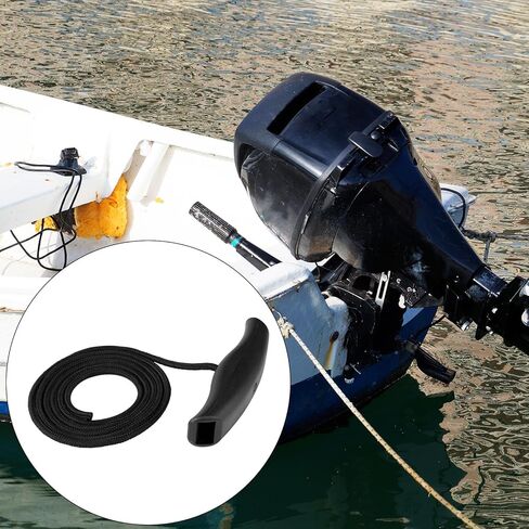 2pcs MKA-45 Trolling Motor Rope Handle Replacement for Minn Kota Maxxum & Edge, Heavy-Duty Nylon Lift & Release Rope with Ergonomic Handle (Black) in Kuwait
