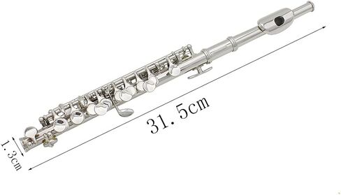 Practical Piccolo Silverplated Piccolo for Piccolo Players for Performance (Silver) in Kuwait