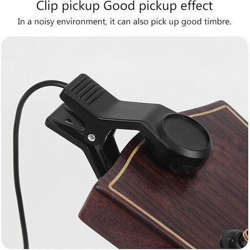 Universals Guitar Acoustics Pickup Clip On Contact Microphones Piezo Pickup for Acoustics Guitar Violins Ukuleles Banjos in Kuwait