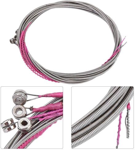 Guitar Strings Silver Electric Bass Guitar Strings Steel 4 String Bass Musical Instrument Supplies in Kuwait