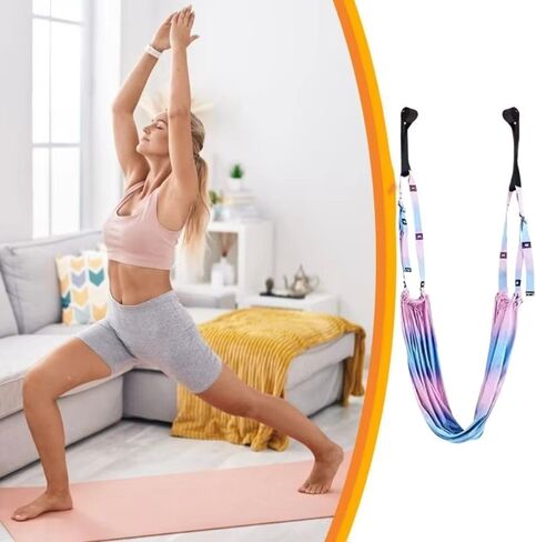 Aerial Yoga Hammock Swing Anti-Gravity Gym Training Device Adjustable Women Aerial Yoga Strap Aerial Yoga Stretching Strap Wall Practice in Kuwait