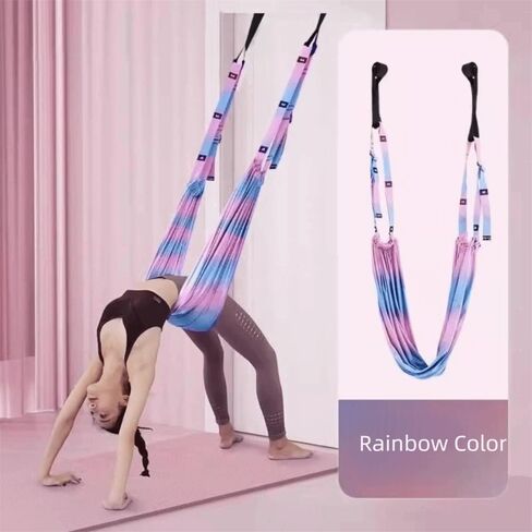 Aerial Yoga Hammock Swing Anti-Gravity Gym Training Device Adjustable Women Aerial Yoga Strap Aerial Yoga Stretching Strap Wall Practice in Kuwait