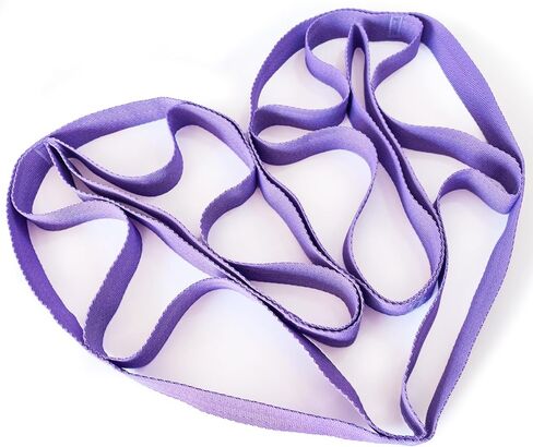 حزام يوجا قابل للتمدد مع حلقات من إيزيا، حزام يوجا غير مرن للعلاج الطبيعي وإعادة التأهيل المنزلي، حزام تمرين التنقل للبيلاتيس والرقص والجمباز in Kuwait