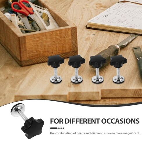 Gatuida Adjustable Pressure Plate Screw Set 4pcs Hand Knob Tightening Screws for Vise in Saudi Arabia