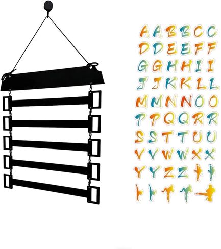 Metal Belt Display Rack-Holds|Durable Martial Arts Belt Display|Easy Assembly BJJ Belt Display & Taekwondo Belt Display in Saudi Arabia