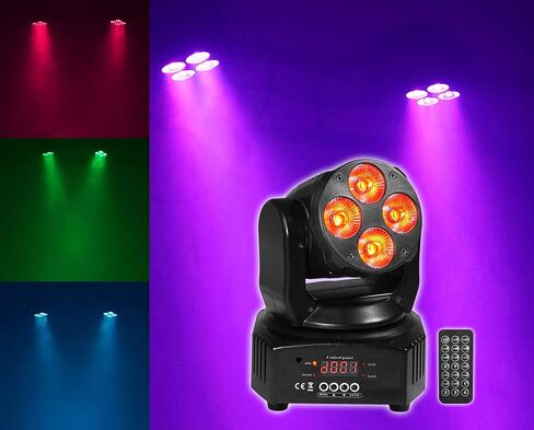 حزمة Rockville RFAAW: كشك واجهة DJ، 4 مصابيح RockPAR50 24W Par Lights، 2 رؤوس متحركة RockOn-7 60W RGBW، 2 حامل RTP32W 10 بوصات، آلة ضباب R1200L، ROCKHAZE 1000 Hazer، وحدة تحكم ROCKFORCE 384، 12 عنصرًا in Saudi Arabia
