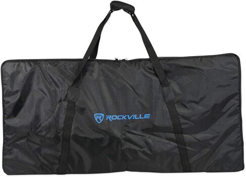 Rockville RAMSYS12 Bundle: Pair 12" 800W Peak/200W RMS Battery Powered Bluetooth PA Speakers w/Mics, Speaker Stands, ROCKBOOTH DJ Event Booth Facade w/Table, for Backyard Party Movie Night, 2-Items in Saudi Arabia