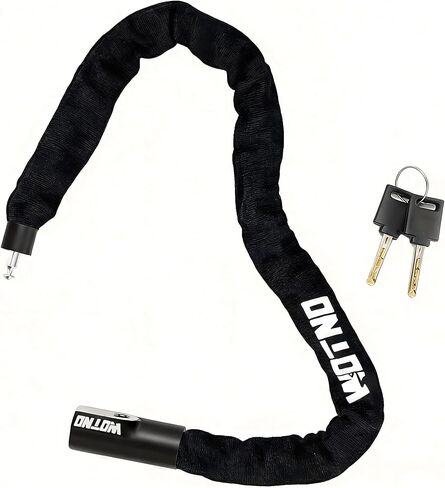 GaleRun Bike Chain Lock, 3.3FT Heavy Duty Anti-Theft Bicycle Lock with 2 Keys –Hardened Steel Security Chain for Motorcycles, Scooters, Gates, Fences, Lawn Mowers, Ladders, Grills & Outdoor Gear in Saudi Arabia