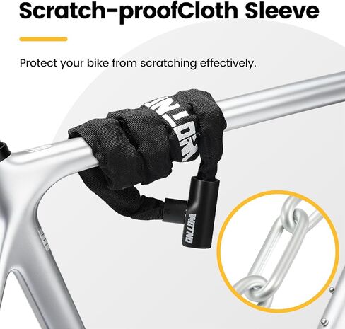 GaleRun Bike Chain Lock, 3.3FT Heavy Duty Anti-Theft Bicycle Lock with 2 Keys –Hardened Steel Security Chain for Motorcycles, Scooters, Gates, Fences, Lawn Mowers, Ladders, Grills & Outdoor Gear in Saudi Arabia