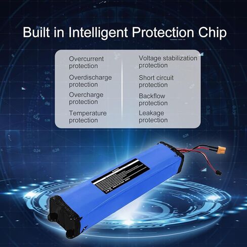 بطارية بديلة 36 فولت 7500 مللي أمبير في الساعة لجهاز Hiboy S2/ Hiboy KS4 مع حزمة بطارية ليثيوم عالية الأداء بقدرة 270 وات في الساعة مع فتحات لولبية، الحجم: 1.57 * 2.59 * 12.3 بوصة in Kuwait