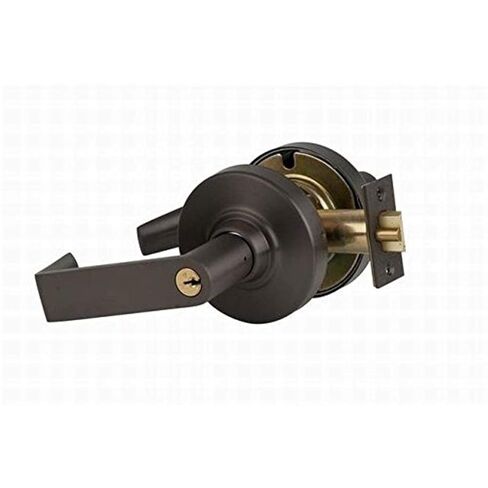 Schlage commercial ND50RHO613 ND Series Grade 1 Cylindrical Lock, Entry/Office Function Push-Button Locking, Rhodes Lever Design, Oil Rubbed Bronze Finish in Saudi Arabia