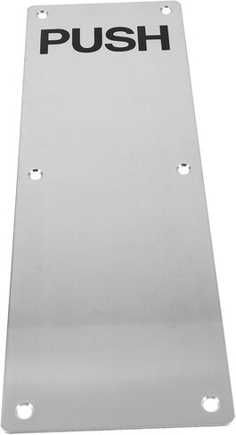 STOBOK 304 Stainless Steel Door Push Plate Mounting Template Fireproof Push Plates for Internal Doors for Easy Installation in Saudi Arabia
