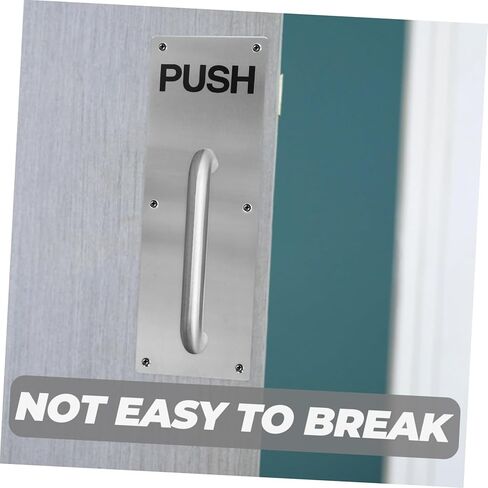 STOBOK 304 Stainless Steel Door Push Plate Mounting Template Fireproof Push Plates for Internal Doors for Easy Installation in Saudi Arabia
