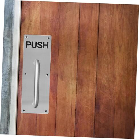 STOBOK 304 Stainless Steel Door Push Plate Mounting Template Fireproof Push Plates for Internal Doors for Easy Installation in Saudi Arabia
