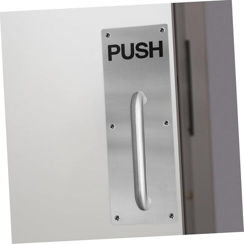 STOBOK 304 Stainless Steel Door Push Plate Mounting Template Fireproof Push Plates for Internal Doors for Easy Installation in Saudi Arabia