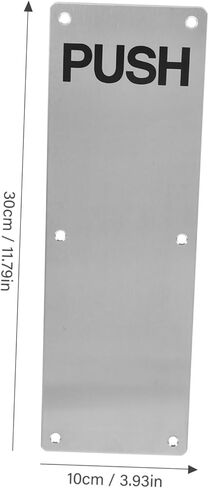 Lurrose Stainless Steel Door Push Plate Fire Door Handle Plate for Commercial Use Durable and Sleek Design for Barn Doors and Heavy Traffic Areas in Saudi Arabia