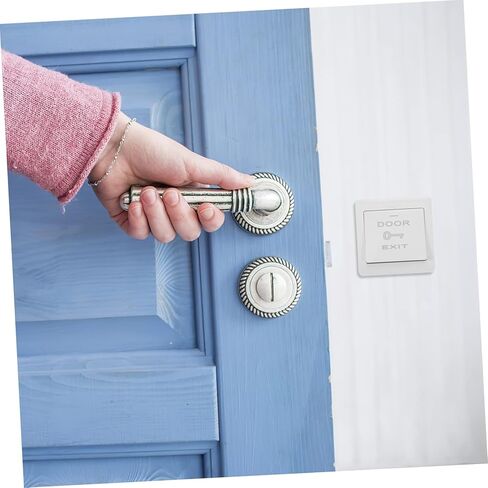 jojofuny 2Pcs Push to Exit Button Wall Panel Access Control Automatic Reset Design Easy Installation for Door Access Control in Saudi Arabia