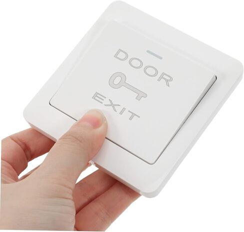 jojofuny 2Pcs Push to Exit Button Wall Panel Access Control Automatic Reset Design Easy Installation for Door Access Control in Saudi Arabia