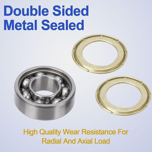 20 Pack 608 ZZ Skateboard Ball Bearing, Double Metal Sealed 608 zz Bearings, 8 x 22 x 7 mm Deep Groove Bearing Steel for Inline Skates, Scooters in Saudi Arabia