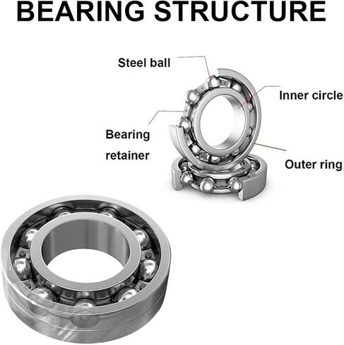 608 2RS Ball Bearings, 8PCS Bearing Steel Double Sealed Miniature Deep Groove for Furniture Wheel, Skateboards, Inline Skates, Scooters (7mm x 22mm x 9mm) in Saudi Arabia