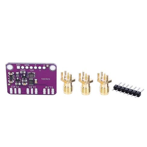 Fydun Si5351A I2C Clock Splitter Generator 8KHz to 160MHz, 3Vpp Output, Frequency, Ideal and Microcontrollers in Saudi Arabia