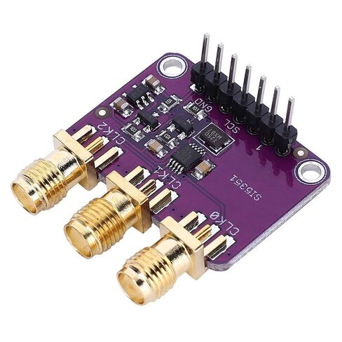 Fydun Si5351A I2C Clock Splitter Generator 8KHz to 160MHz, 3Vpp Output, Frequency, Ideal and Microcontrollers in Saudi Arabia