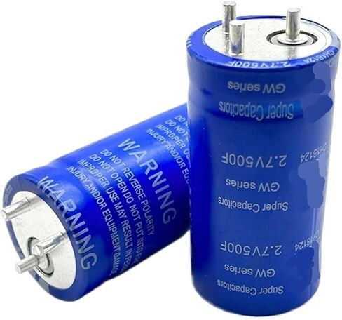 2Pcs 2.7V500F Three-Foot Aluminum Electronic 32×63MM Can Be Used to 16V83F Automobile Rectifier Module(Blue) in Saudi Arabia