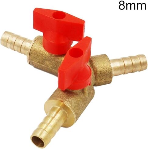 Revive Furniture 8mm 10mm 12mm Inverted Hook Y-shaped Brass Globe Valve Fittings Connector Adapter(8mm) in Saudi Arabia