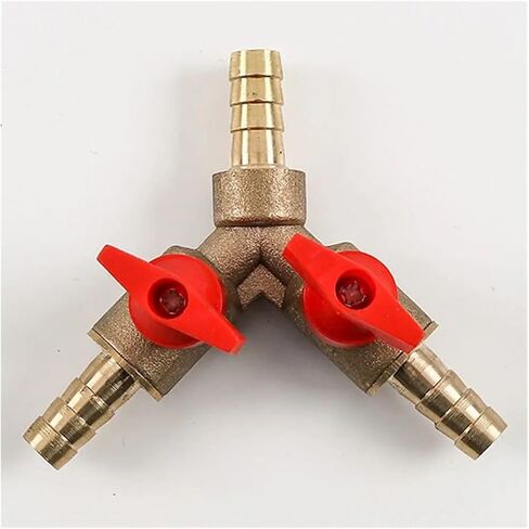 Revive Furniture 8mm 10mm 12mm Inverted Hook Y-shaped Brass Globe Valve Fittings Connector Adapter(8mm) in Saudi Arabia