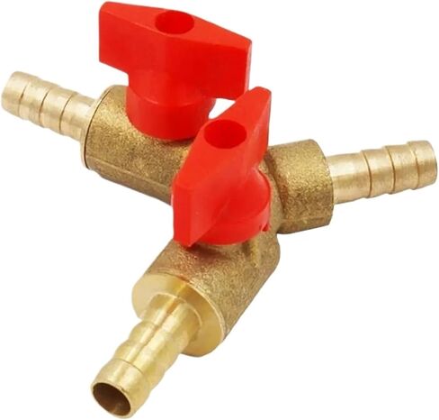 8 مللي متر 10 مللي متر 12 مللي متر هوك مقلوب Y على شكل صمام كروي نحاسي تركيبات موصل محول (10 مللي متر) in Kuwait