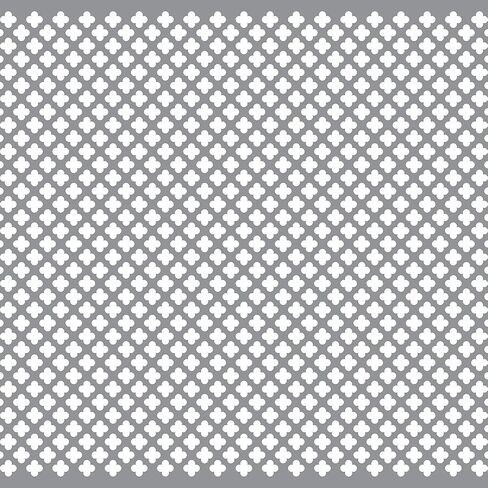 Randall Manufacturing Co., Inc | Perforated Aluminum Sheet | Clover Leaf Design | 24 x 36 inches | .020" Thick | Silver Aluminum | Great for Indoor & Outdoor Use | Made in The USA in Saudi Arabia